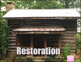 Historic Log Cabin Restoration  Brunswick County, North Carolina